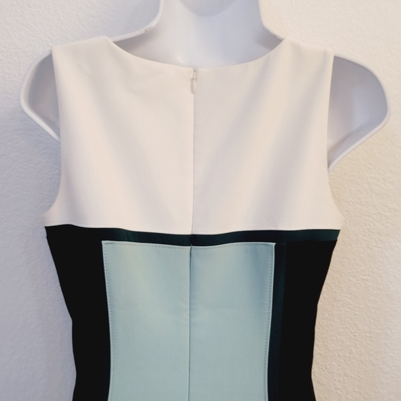 Whbm Sleeveless Color-block Sheath Dress Size: 0 - Picture 10 of 14